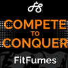 Elegant packaging of COMPETE TO CONQUER FitFumes showcasing citrus power for athletes